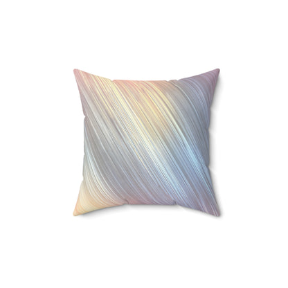 Golden Beam Streaks - Faux Suede Square Pillow