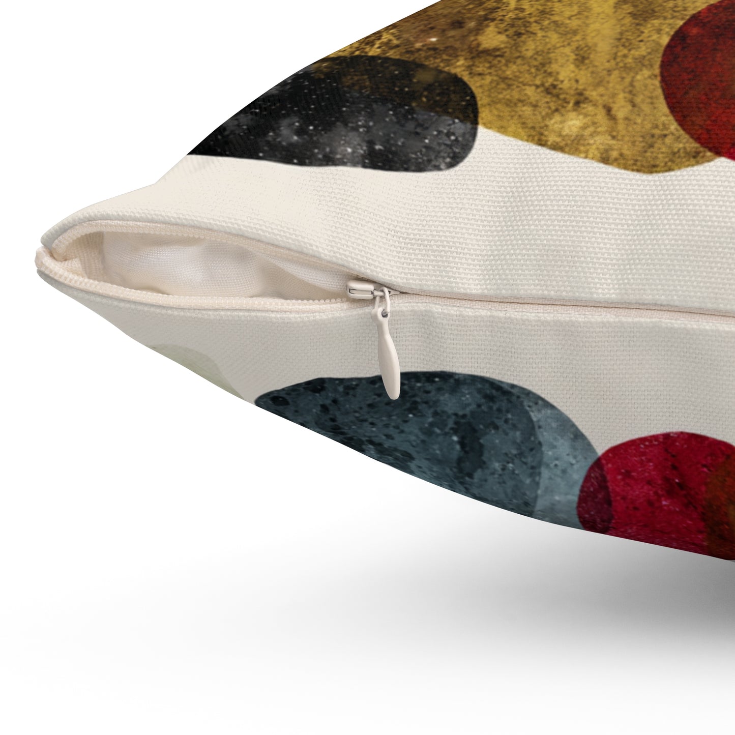 Midnight Bloom Cluster - Spun Polyester Square Pillow