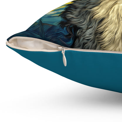 Starlit Shepherd - Spun Polyester Square Pillow