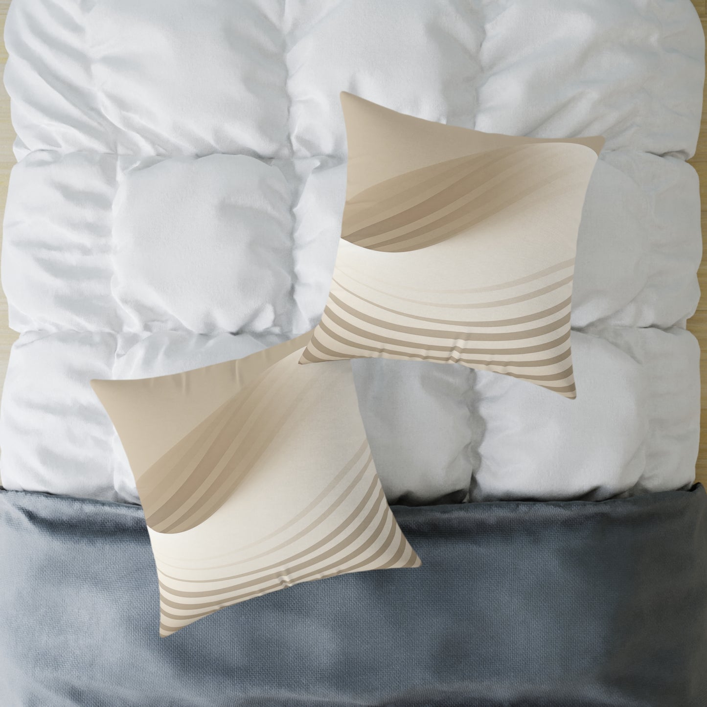Sculpted Sands - Square Poly Canvas Pillow