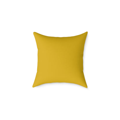 Loom Lines - Sunbeam - Square Poly Canvas Pillow