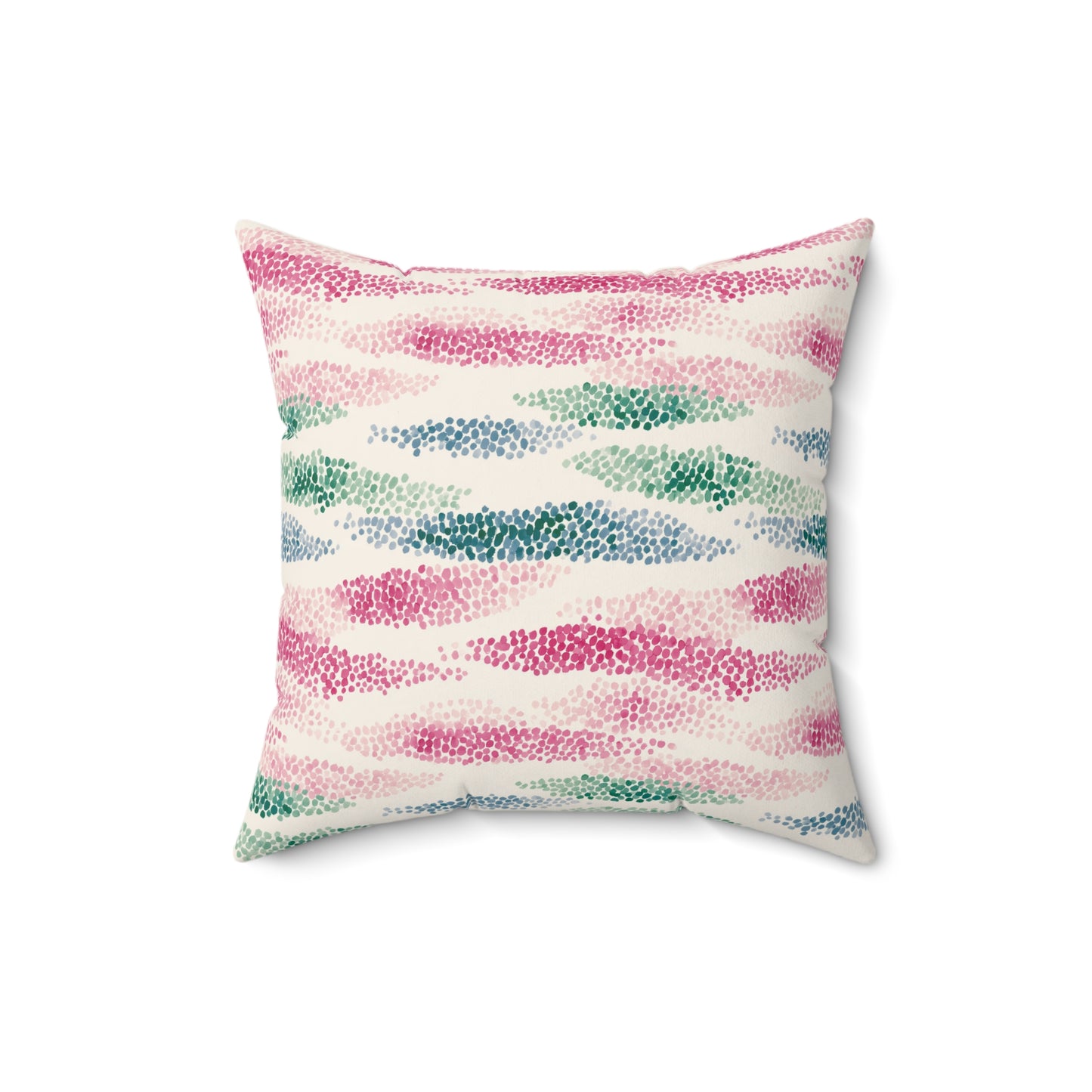 Wild Rose Tide - Spun Polyester Square Pillow