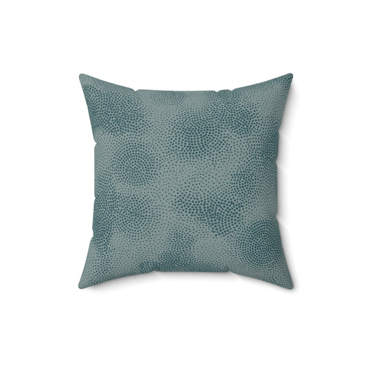 Deep Dot Fade - Spun Polyester Square Pillow