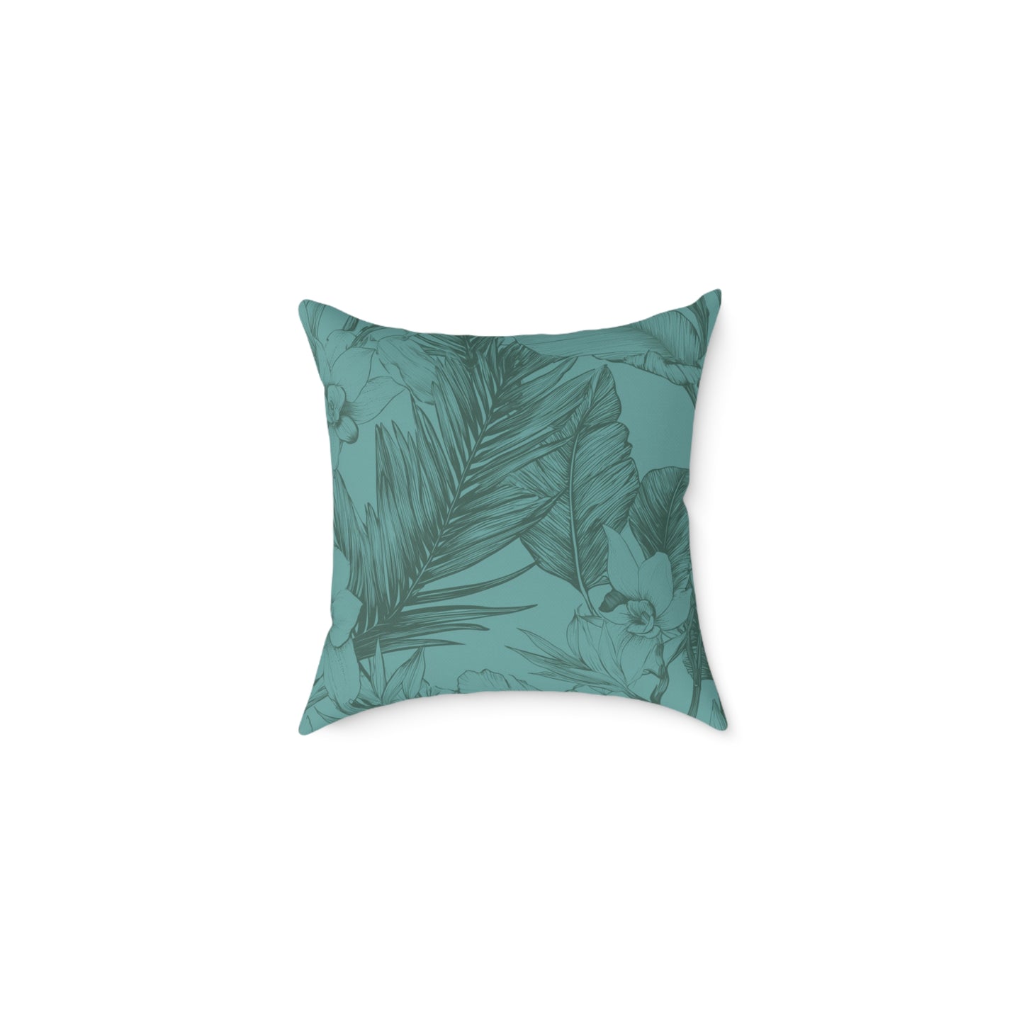 Ocean Grove Sketch - Square Poly Canvas Pillow