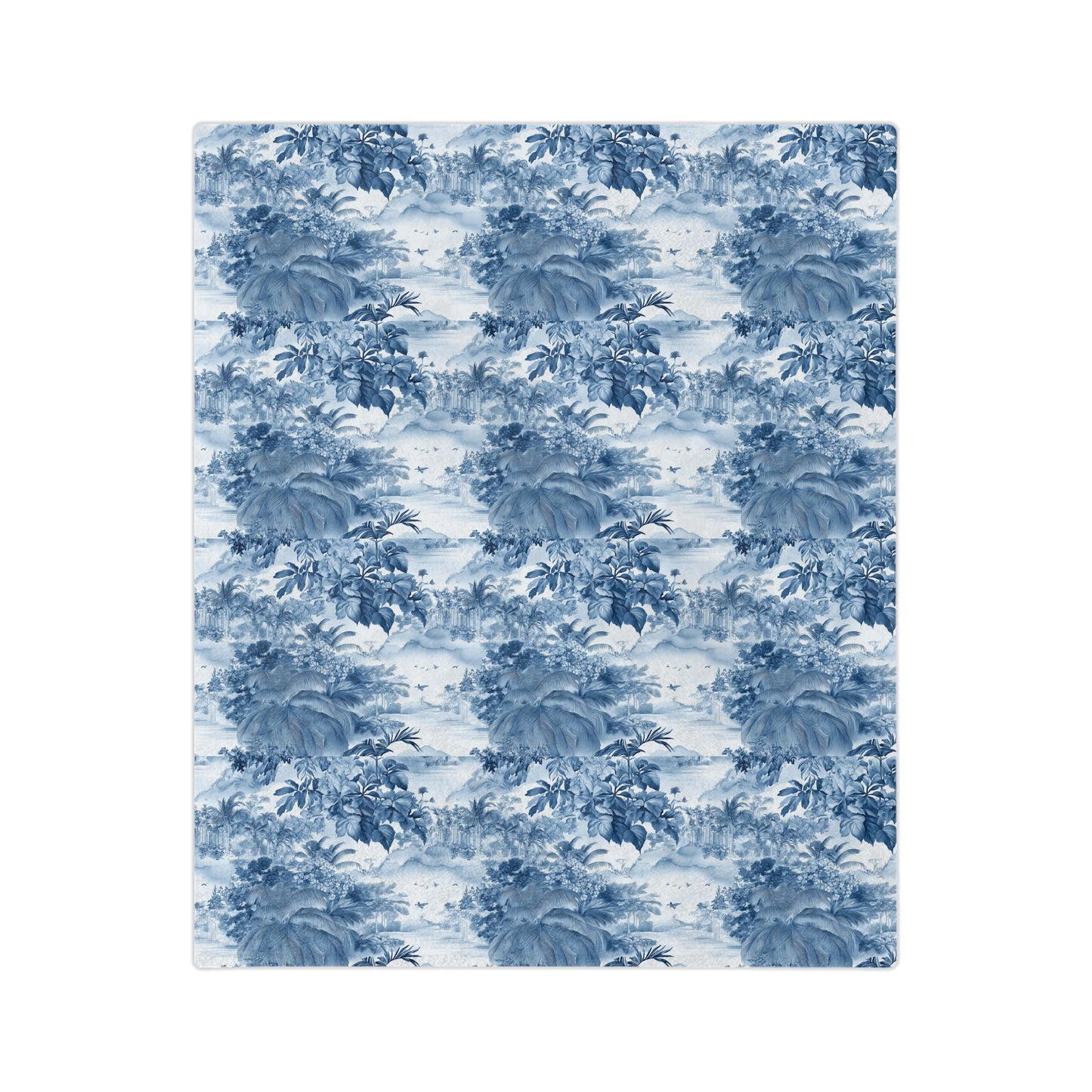 Tropical Toile - Velveteen Microfiber Blanket
