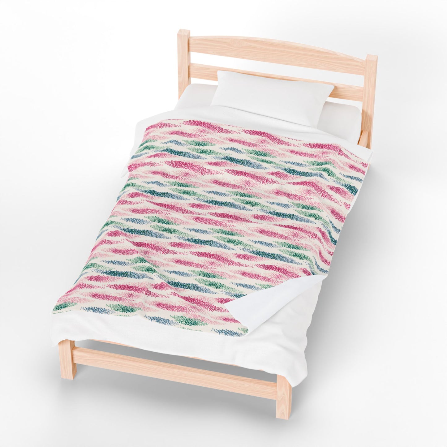Wild Rose - Velveteen Plush Blanket