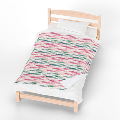 Wild Rose - Velveteen Plush Blanket