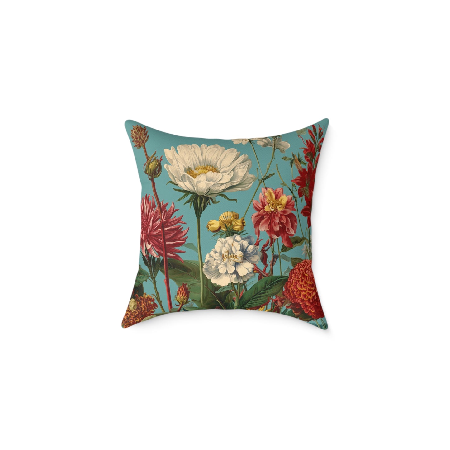 Garden Muse Meadow - Square Poly Canvas Pillow