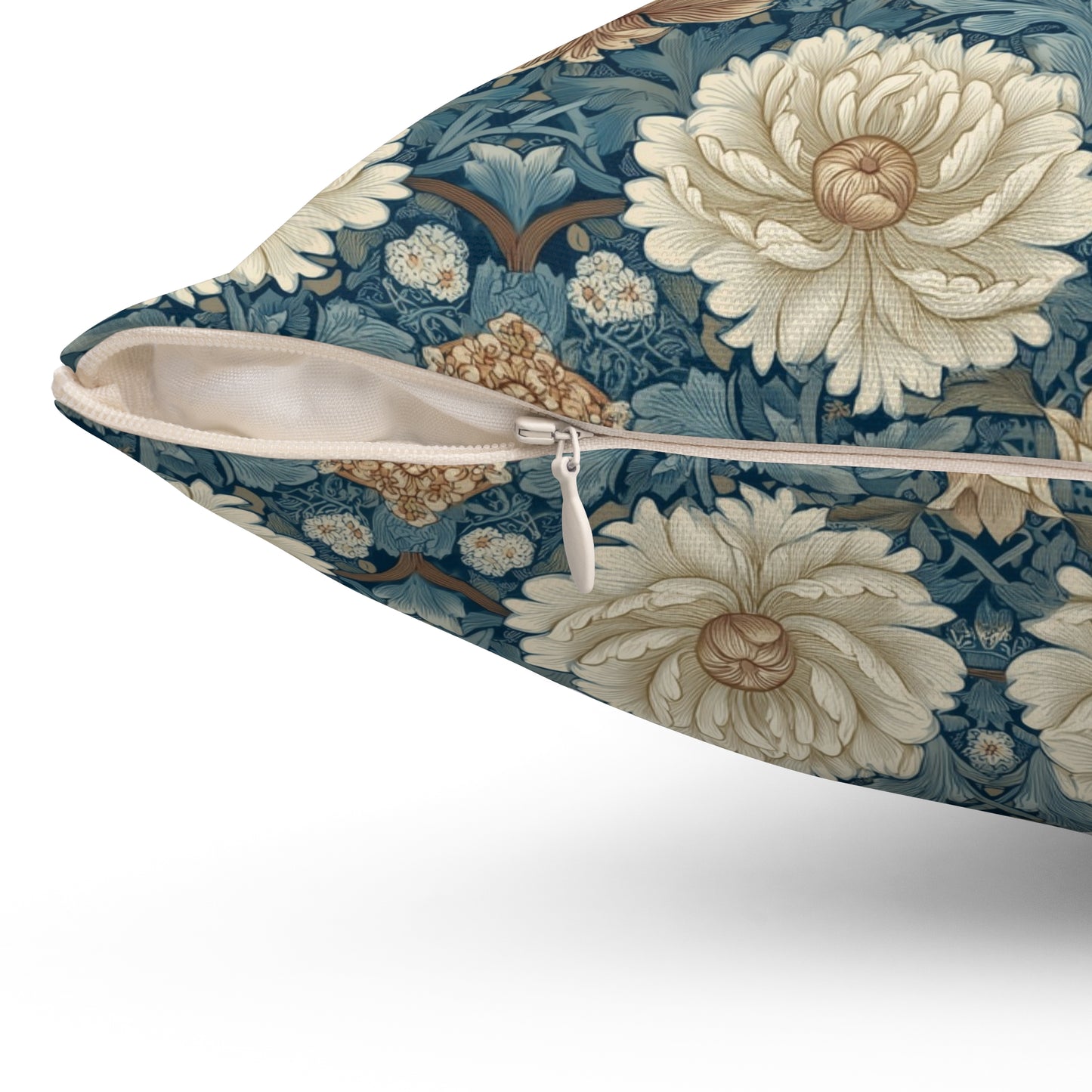 Vintage Bloom Repeat - Spun Polyester Square Pillow