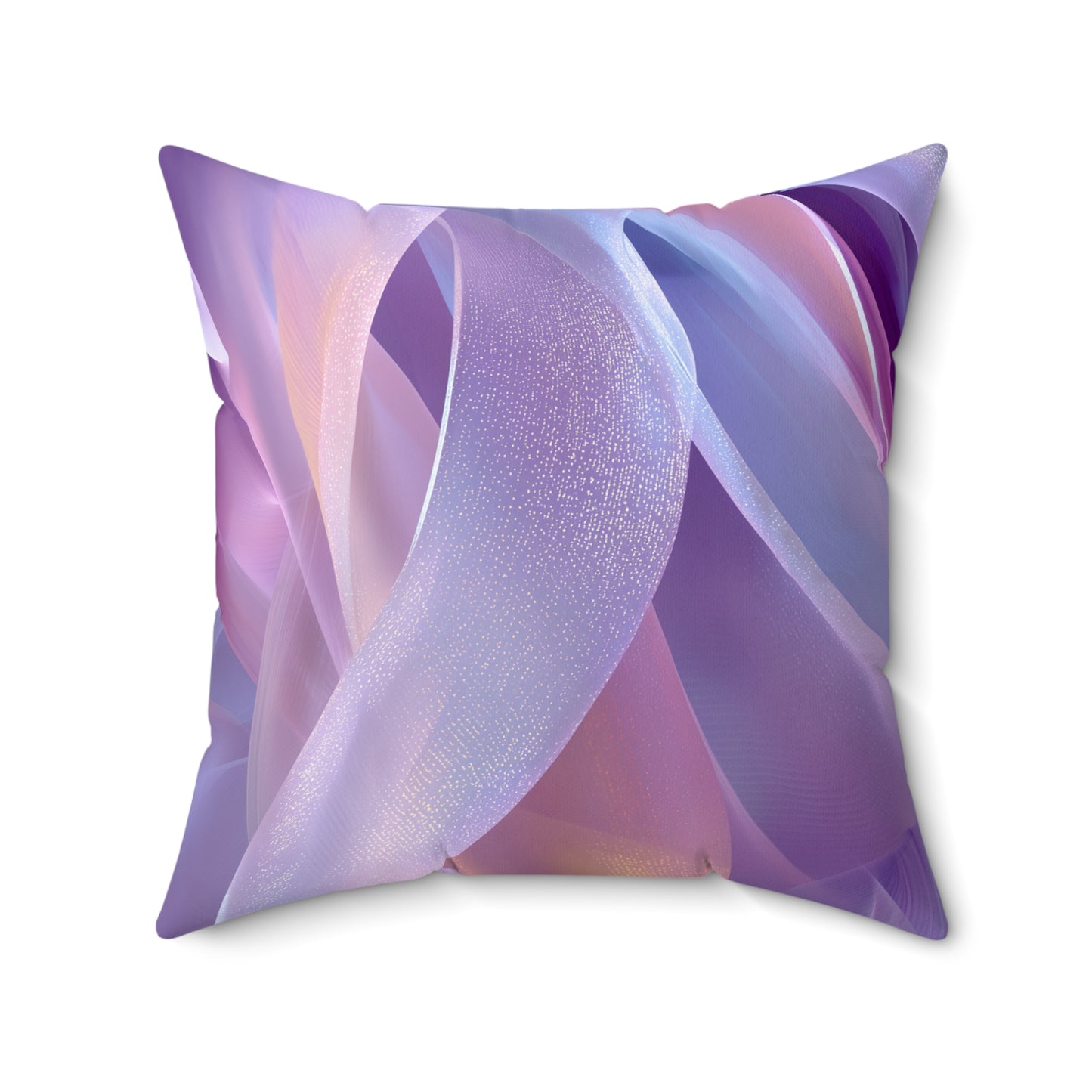Lavender Silk Motion - Spun Polyester Square Pillow