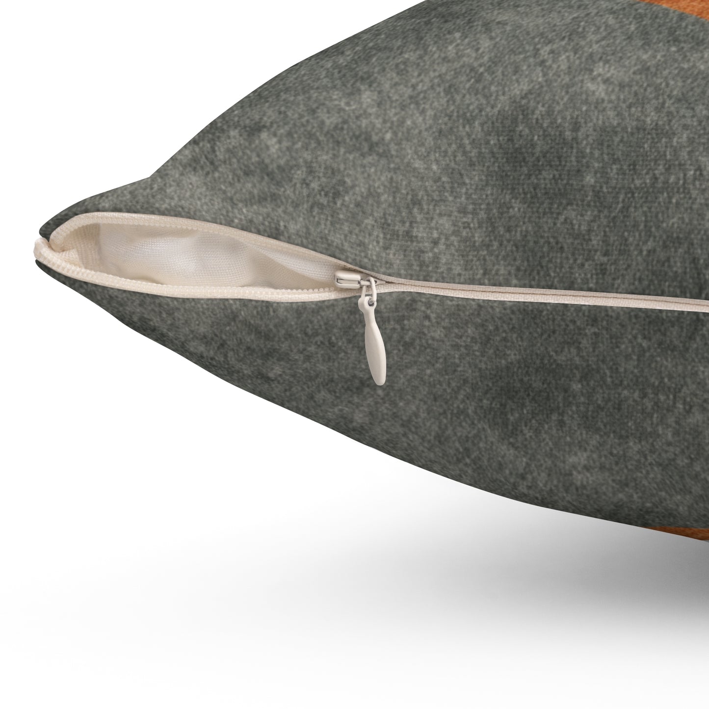 Terracotta Ridge Flow - Spun Polyester Square Pillow