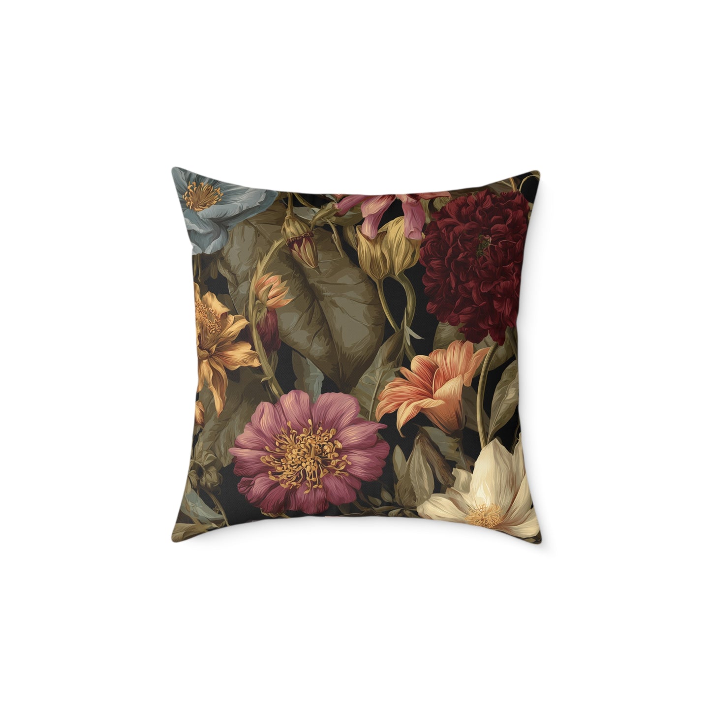Wild Rose Conservatory - Square Poly Canvas Pillow