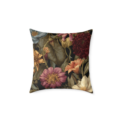 Wild Rose Conservatory - Square Poly Canvas Pillow