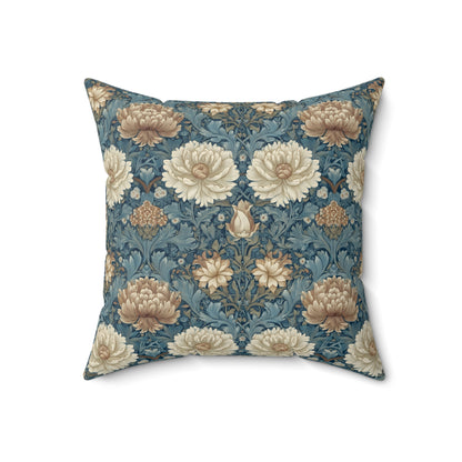 Vintage Bloom Repeat - Spun Polyester Square Pillow