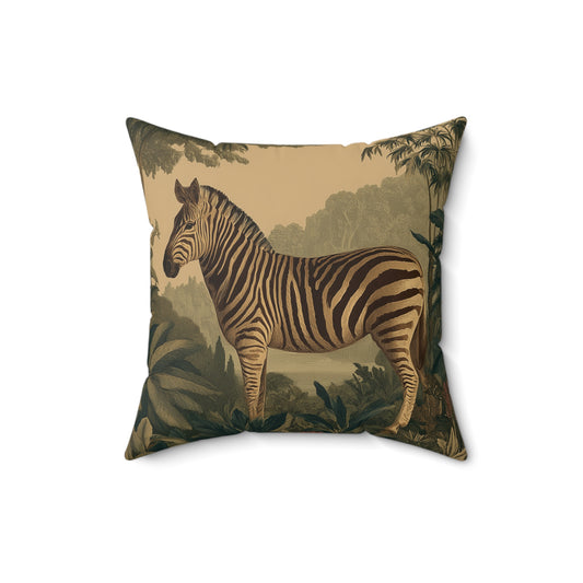 Savanna Striped Wanderer - Faux Suede Square Pillow
