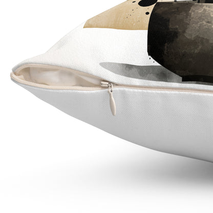 Nordic Vase Foliage - Spun Polyester Square Pillow