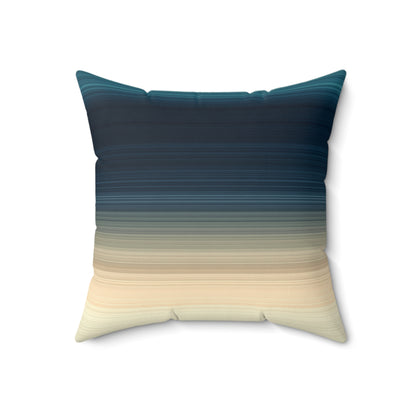 Deep Ocean Strata - Faux Suede Square Pillow
