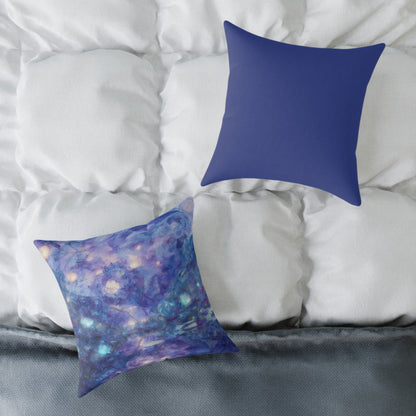 Celestial Dream Nebula - Square Poly Canvas Pillow