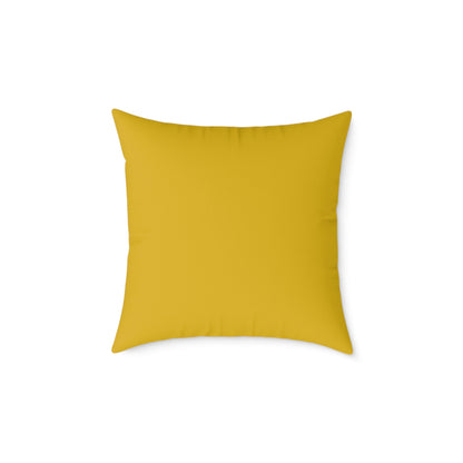 Pebble Scatter - Honey - Square Poly Canvas Pillow