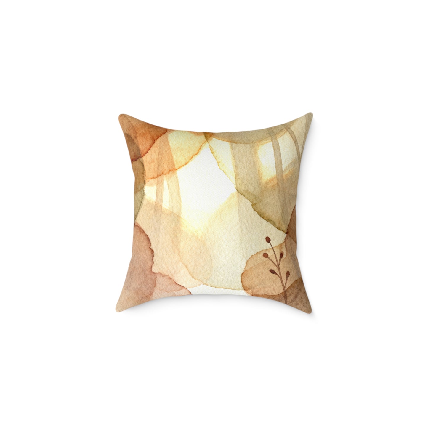 Autumn Glow Canopy - Square Poly Canvas Pillow