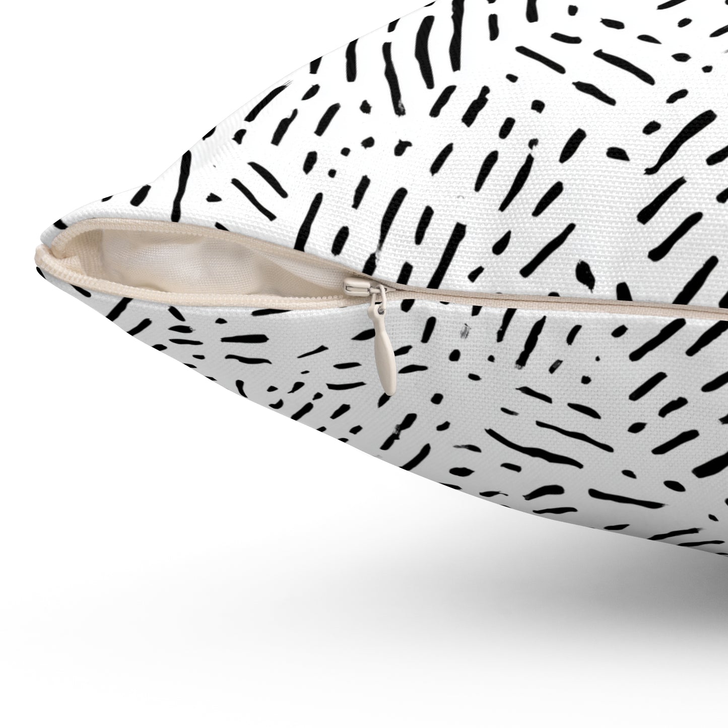 Sketch Scatter Lines - Spun Polyester Square Pillow