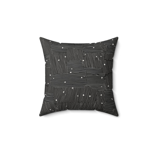 Maze Geo - Spun Polyester Square Pillow