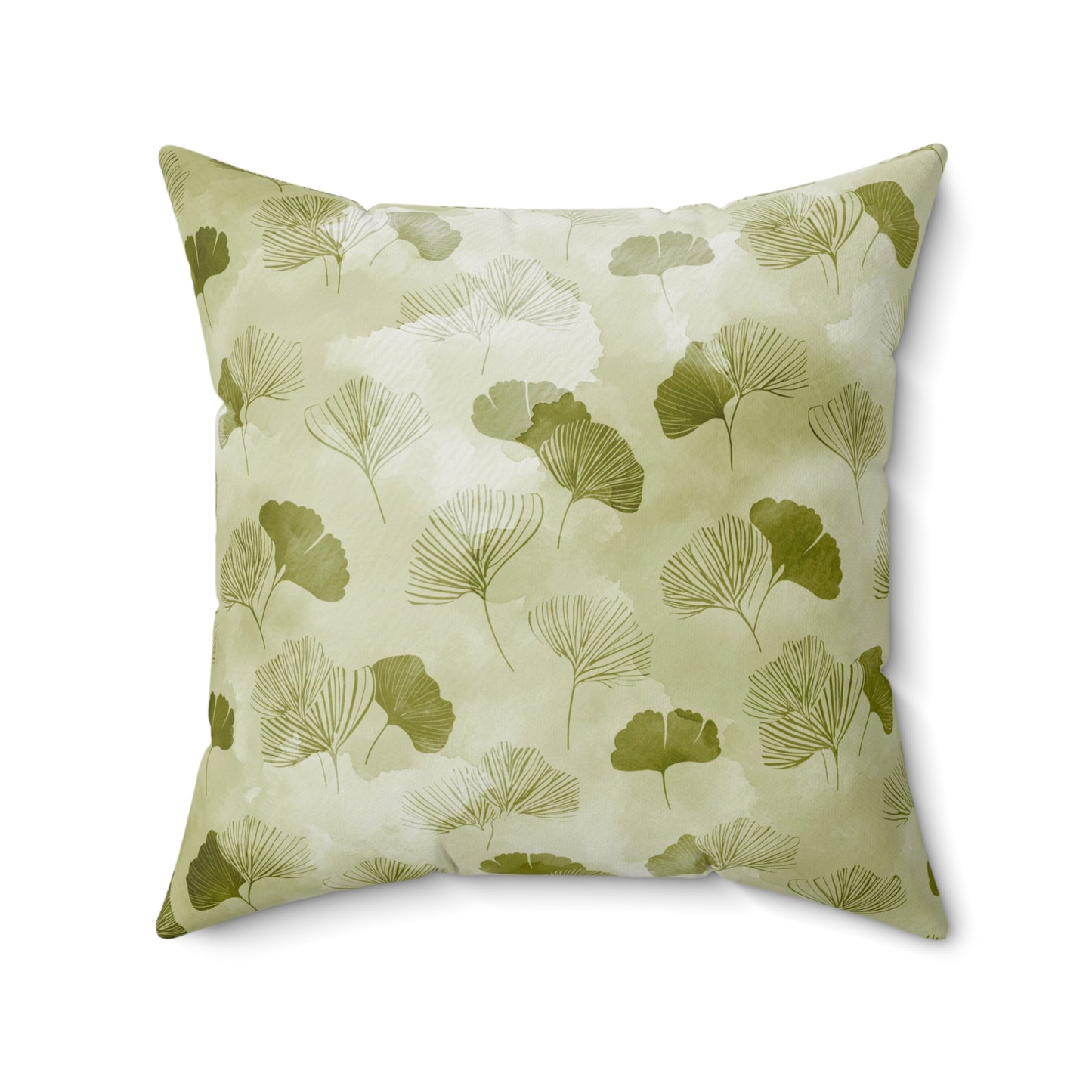 Olive Mist Forest - Spun Polyester Square Pillow