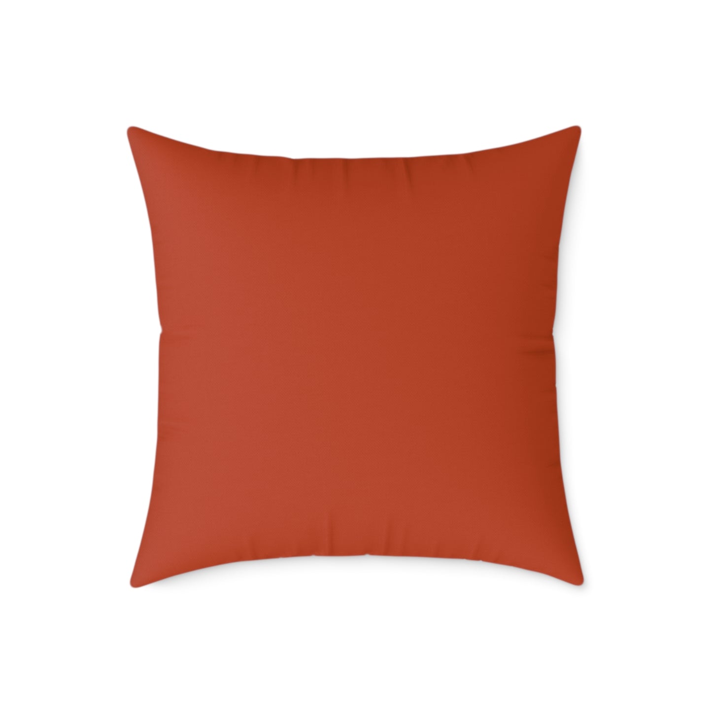 Loom Lines - Terracotta - Square Poly Canvas Pillow