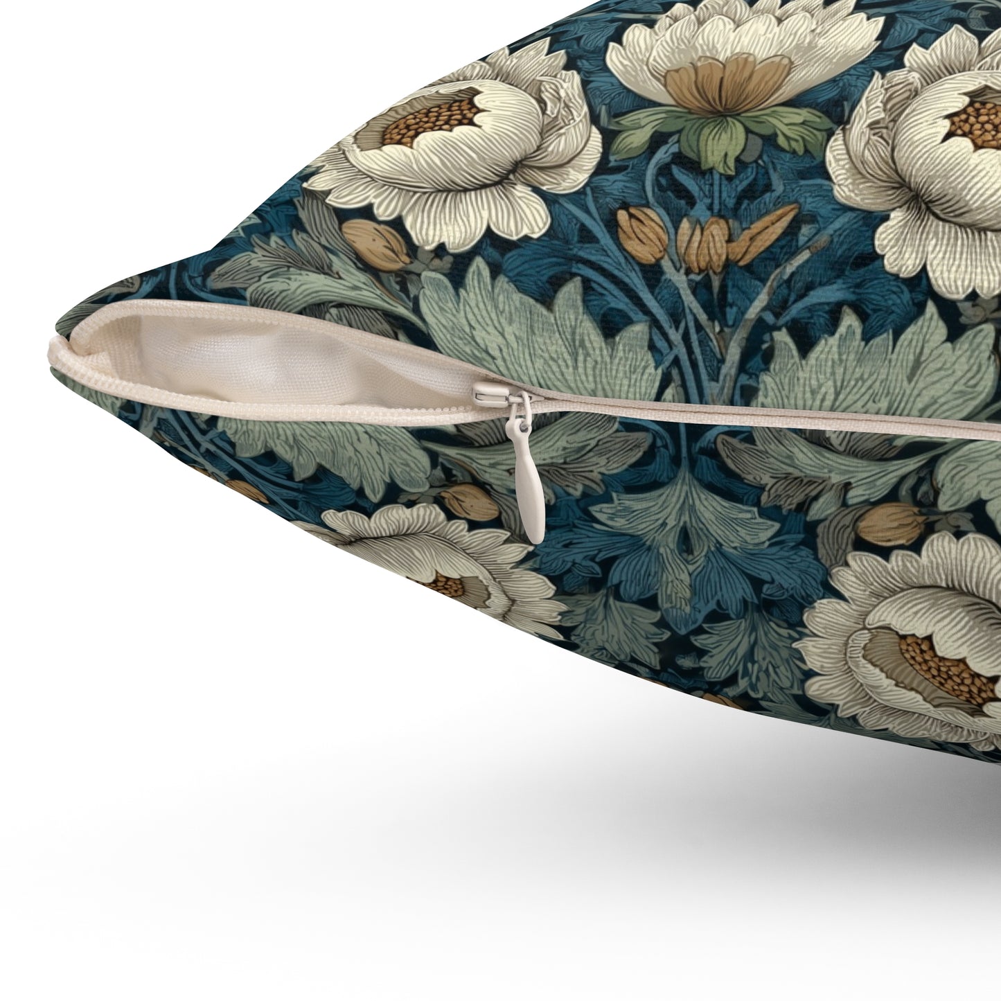 Ivory Petal Mirage - Spun Polyester Square Pillow