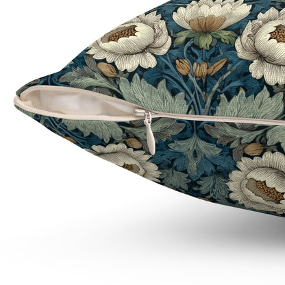 Ivory Petal Mirage - Spun Polyester Square Pillow