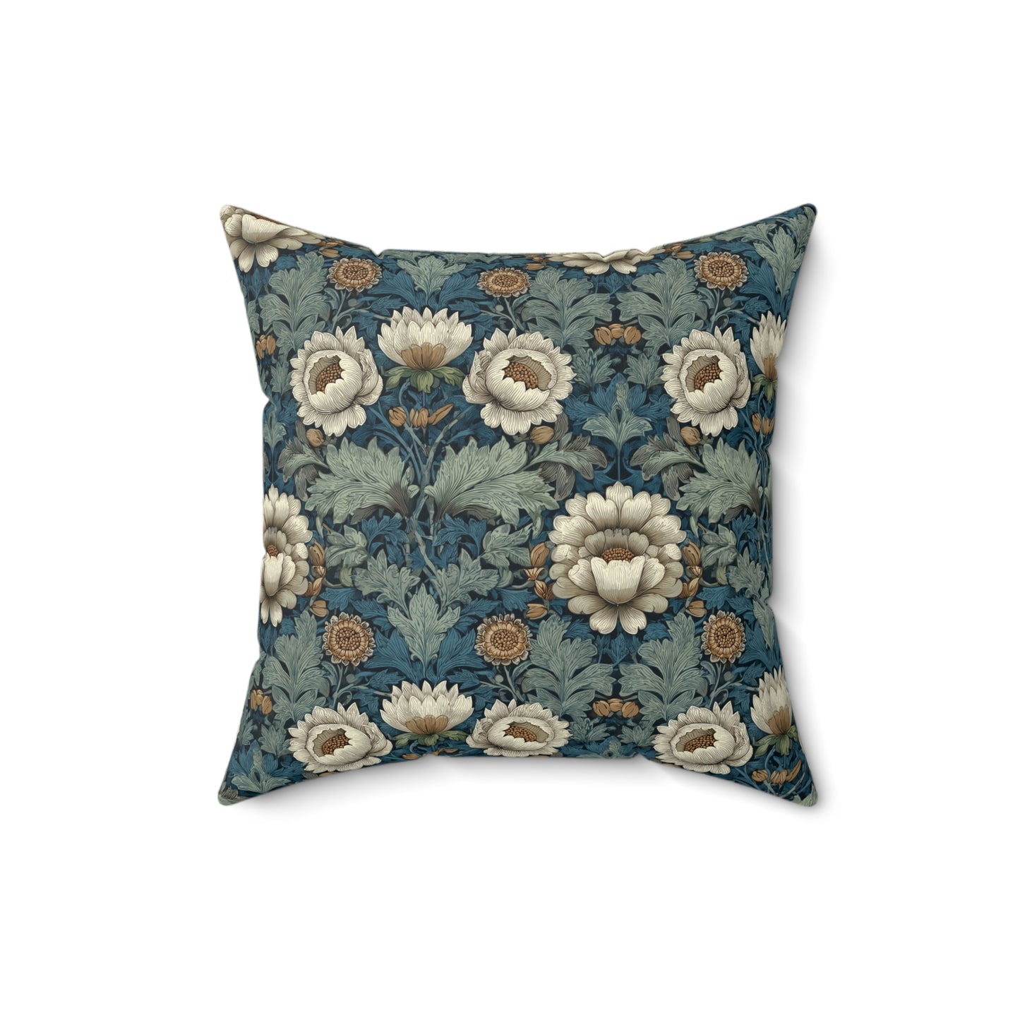 Ivory Petal Mirage - Spun Polyester Square Pillow