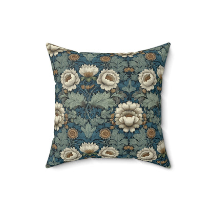Ivory Petal Mirage - Spun Polyester Square Pillow