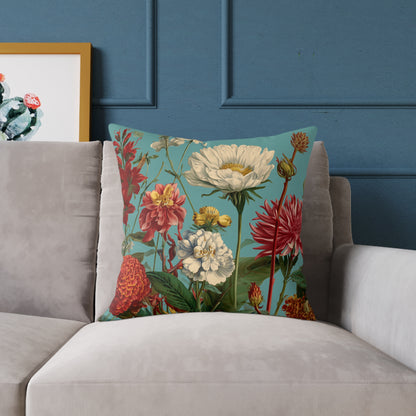 Garden Muse Meadow - Square Poly Canvas Pillow
