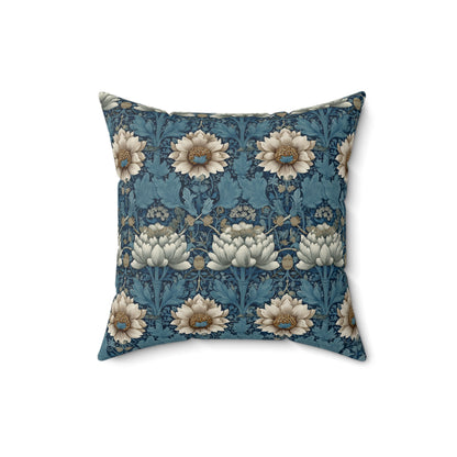 Blue Garden - Spun Polyester Square Pillow