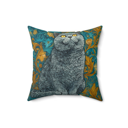 Moonrise Kitty - Spun Polyester Square Pillow