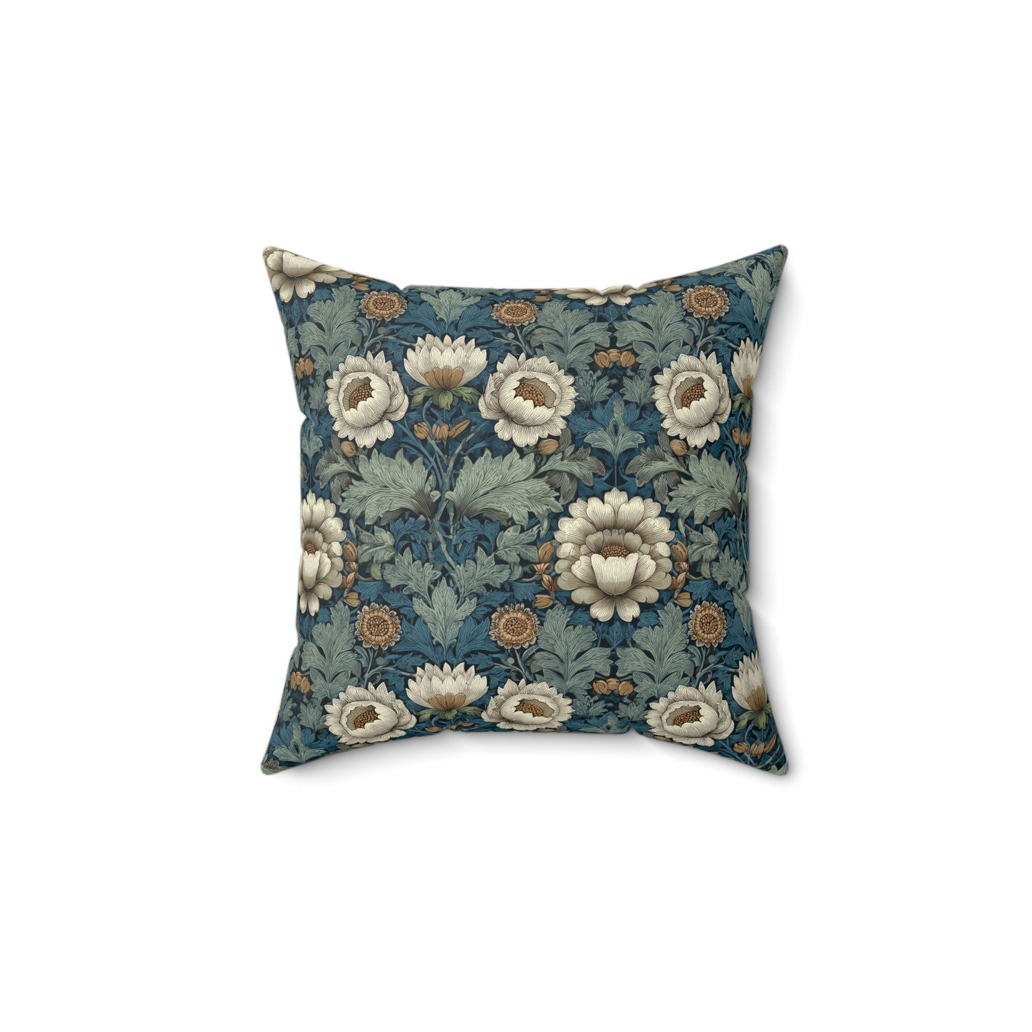 Ivory Petal Mirage - Spun Polyester Square Pillow