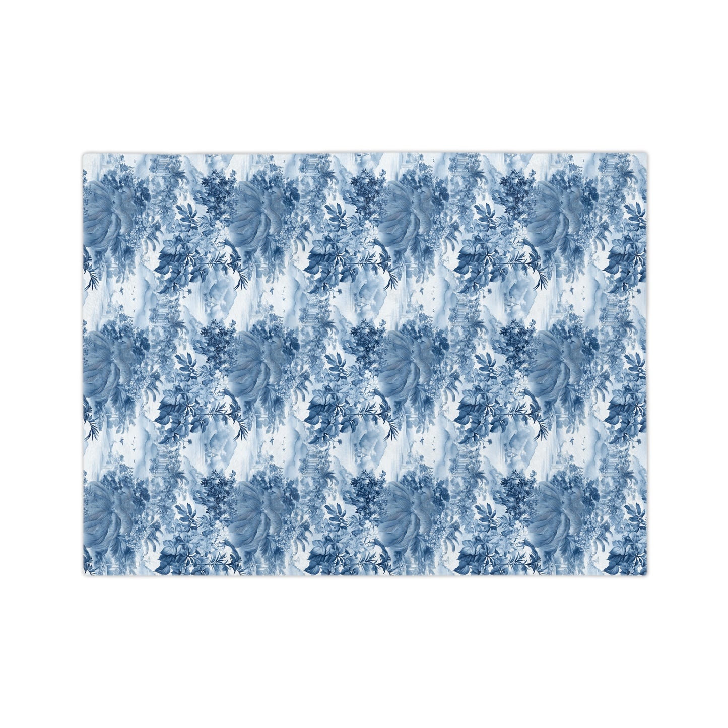 Tropical Toile - Velveteen Microfiber Blanket