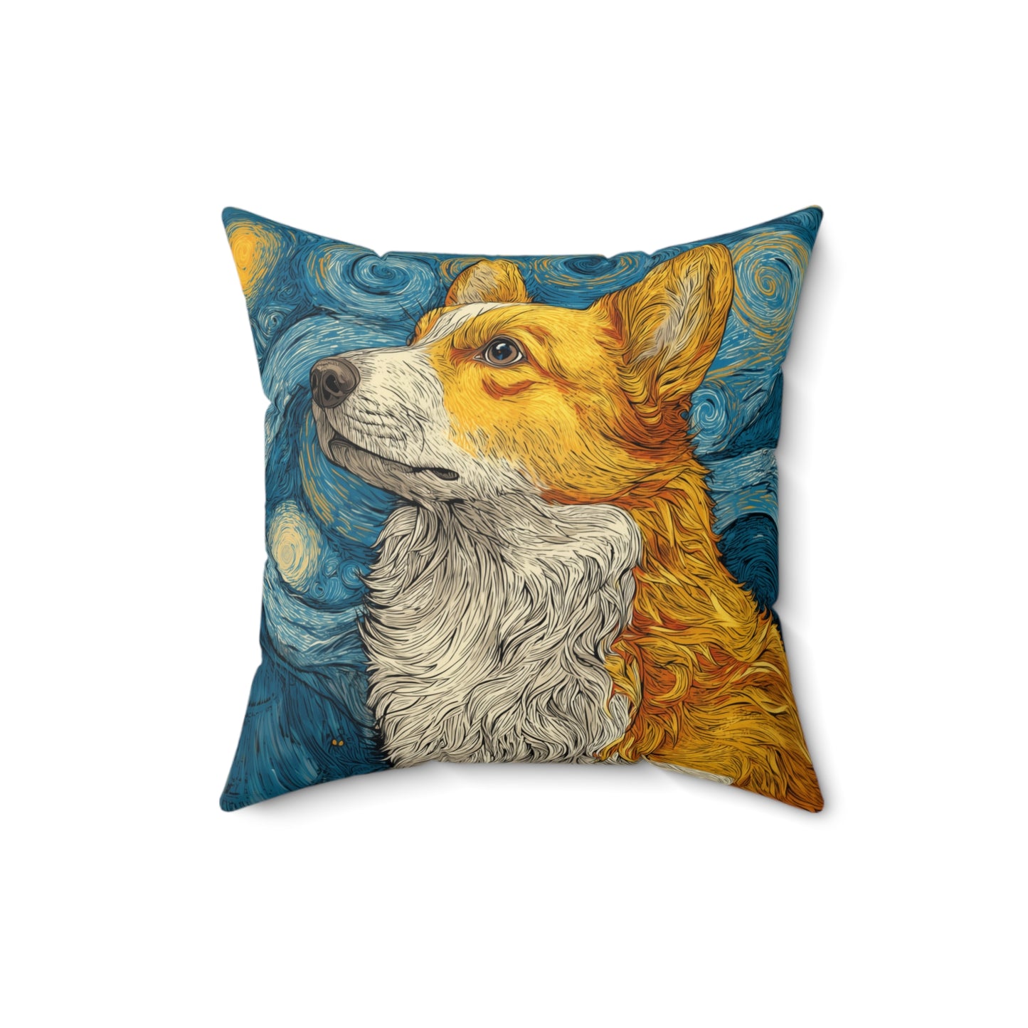 Corgi Dreams - Spun Polyester Square Pillow
