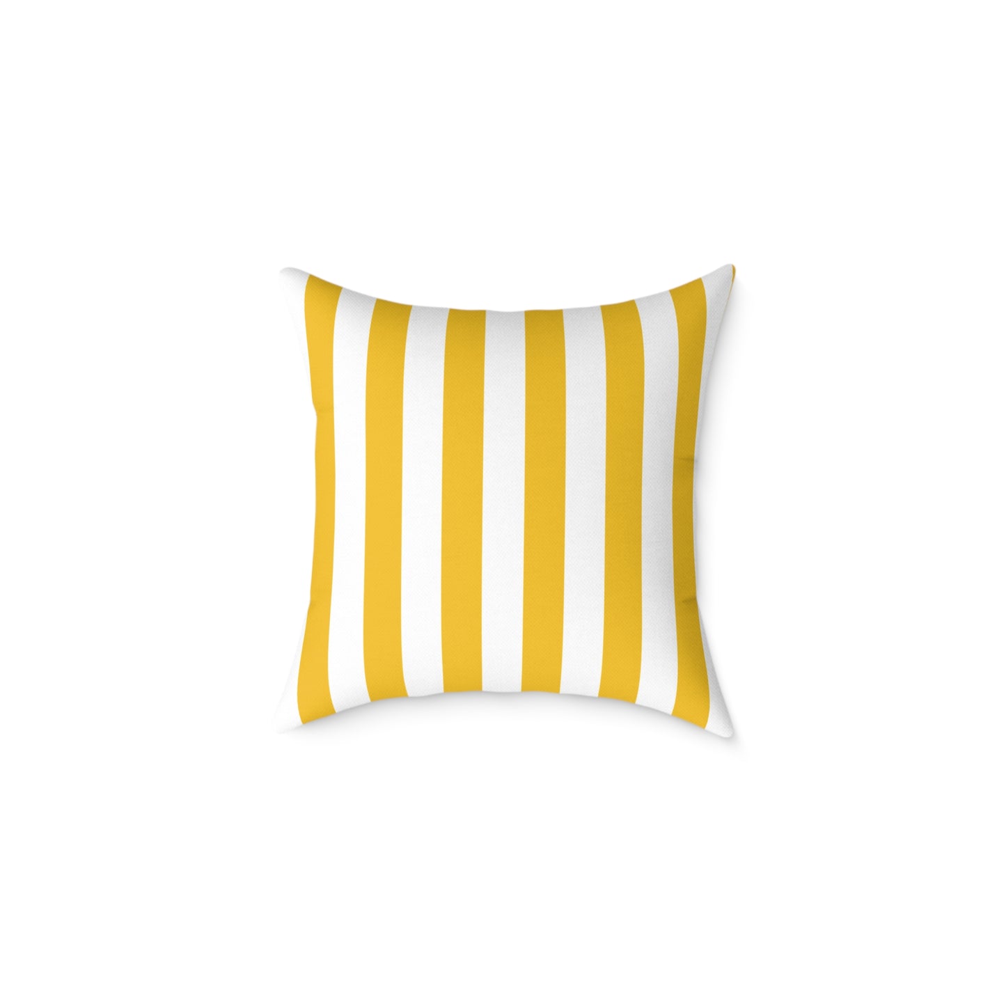 Sorrento Sun Stripes - Square Poly Canvas Pillow