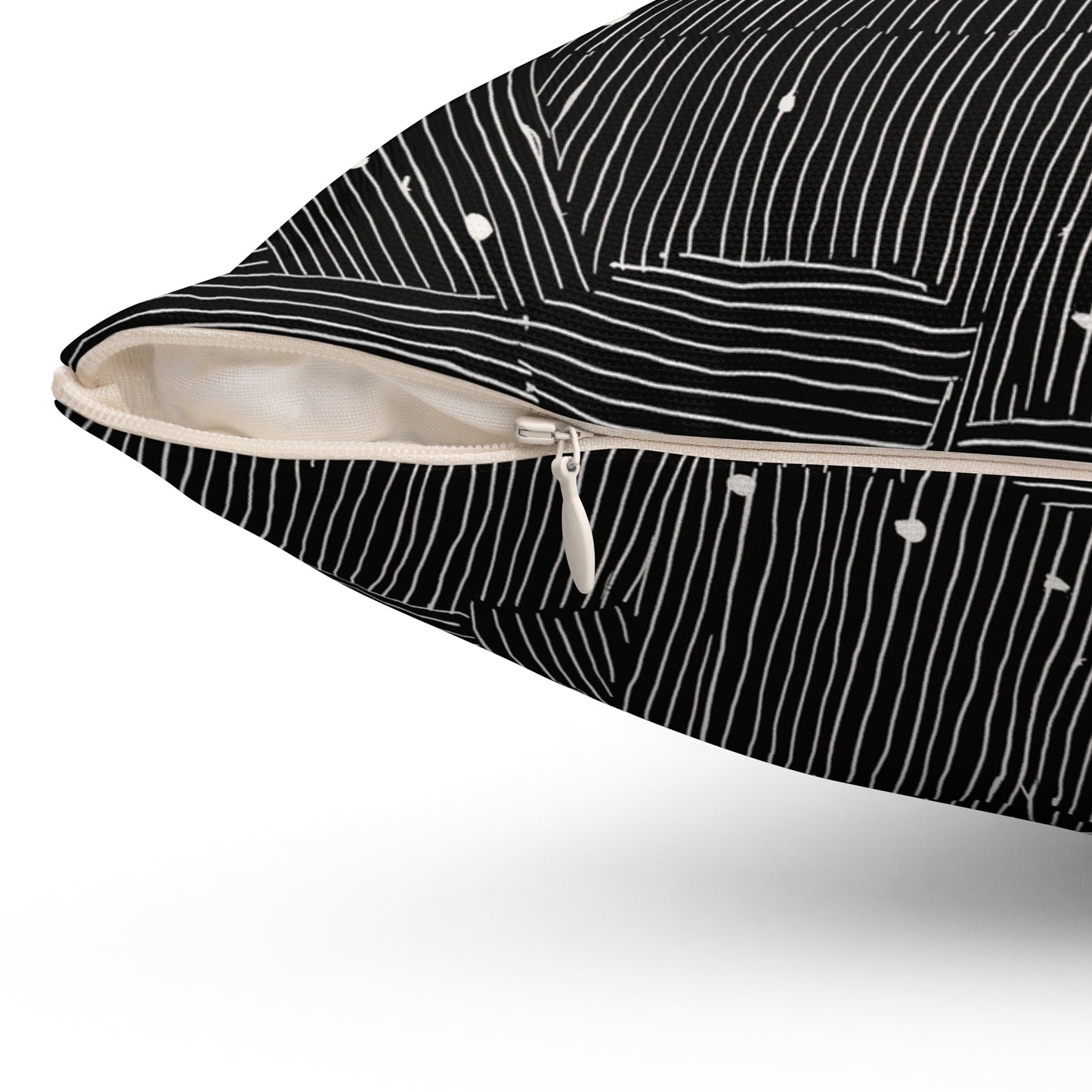 Maze Geo - Spun Polyester Square Pillow
