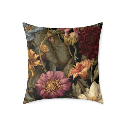 Wild Rose Conservatory - Square Poly Canvas Pillow