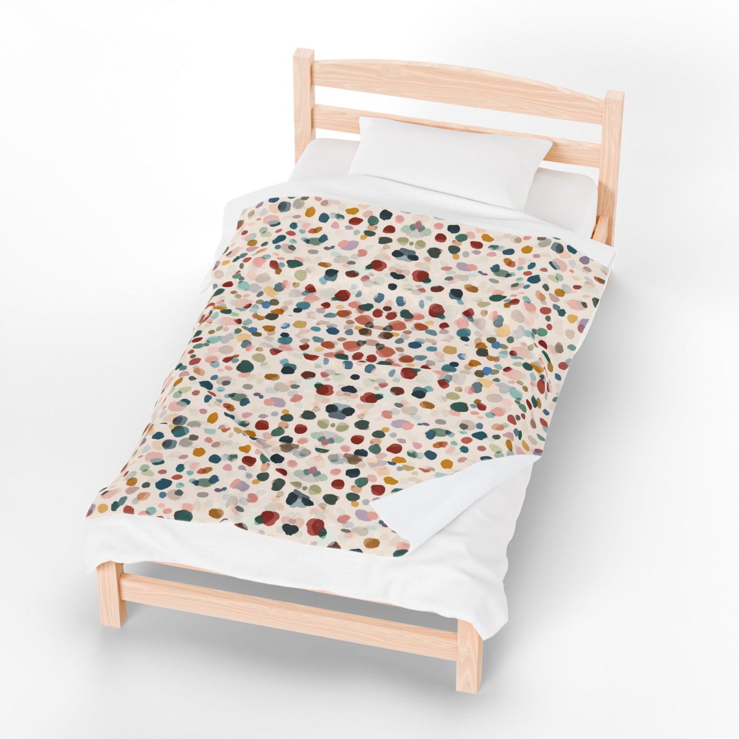 Summer Garden Bloom - Velveteen Plush Blanket