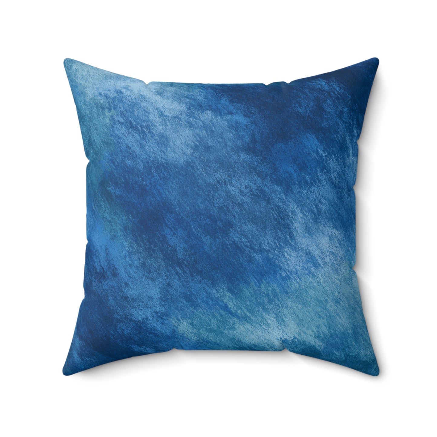 Indigo Water Drift - Spun Polyester Square Pillow