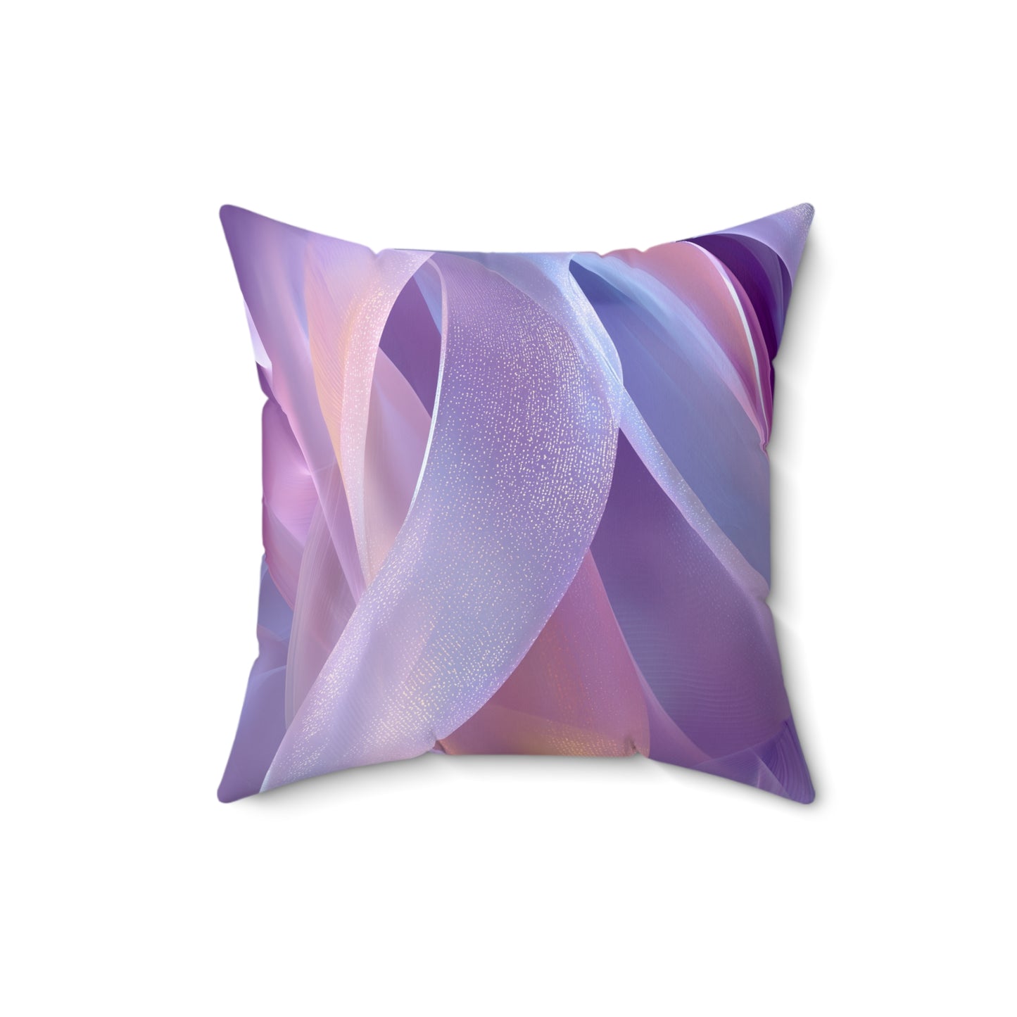 Lavender Silk Motion - Spun Polyester Square Pillow