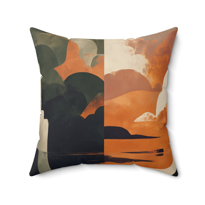 Ember Mirage - Spun Polyester Square Pillow