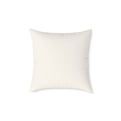 Tribal Bloom Crest - Square Poly Canvas Pillow