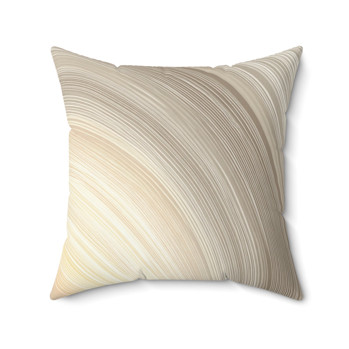 Radiant Halo Lines - Faux Suede Square Pillow