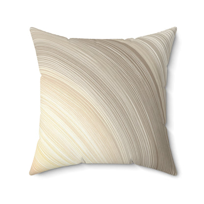 Radiant Halo Lines - Faux Suede Square Pillow
