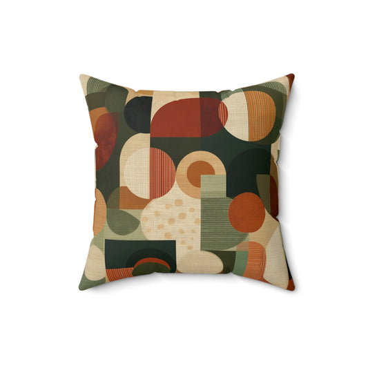 Geo Groove - Spun Polyester Square Pillow
