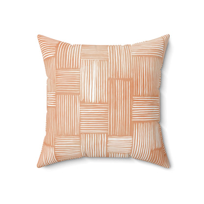 Clay Weave - Spun Polyester Square Pillow